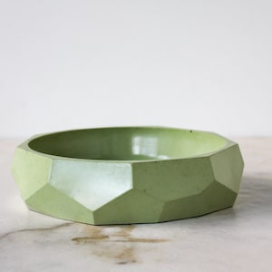 Geometric Bowl-Retro Green Catchall Bowl