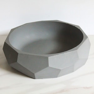 Geometric Bowl-Concrete Catchall Bowl-Industrial Nordic Home Decor
