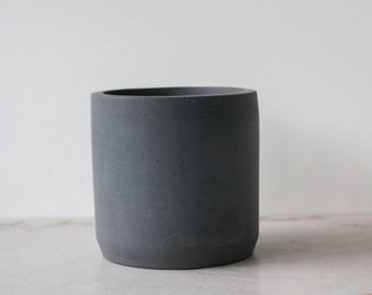 Utensil Holder-Concrete Utensil Crock-Nordic Kitchen Decor-Large Indoor Planter