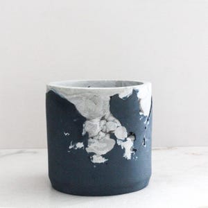 Kitchen Utensil Crock-Blue and White Utensil Holder-Rustic Farmhouse Kitchen Decor Gift