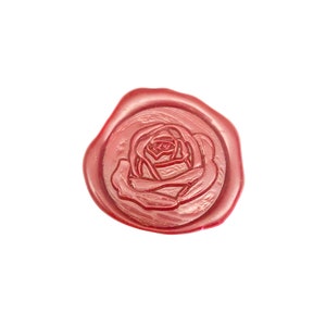 Cachet de cire auto-adhésif Rose
