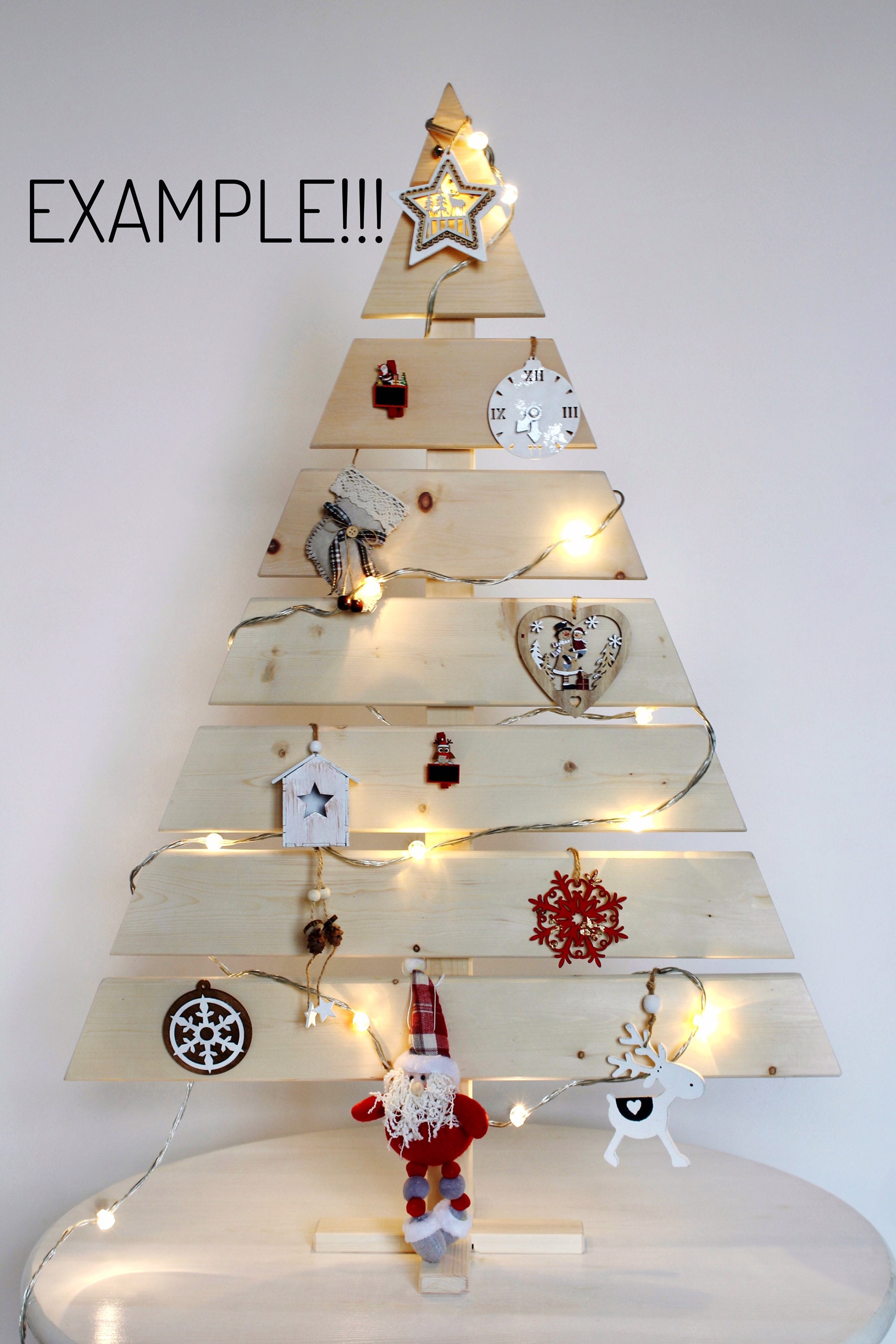 Christmas DIY: wooden christmas tree. Choose any size and | Etsy