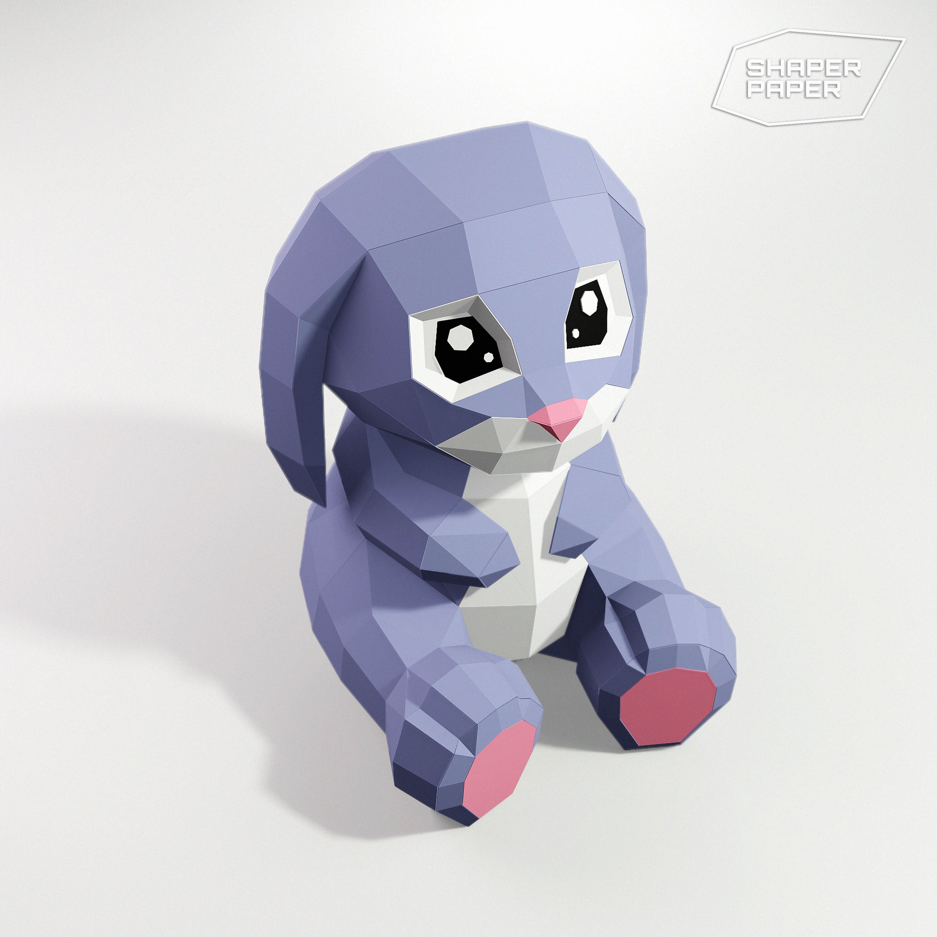 Rabbit Papercraft Bunny Low Poly Papercraft Papercraft 3d Etsy Images