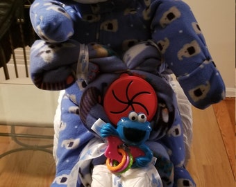 Tricycle diaper cake