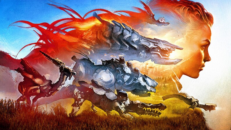 New Horizon Zero Dawn Cover art Game Silk Wall Poster Free Shipping