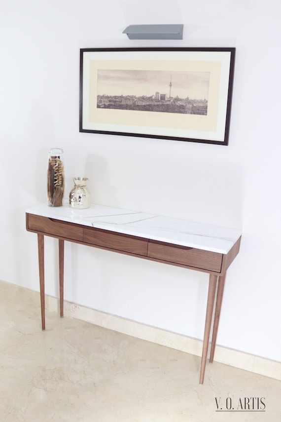 Marble top foyer table deals