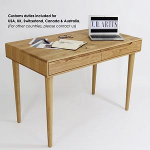 Desk in Solid Oak our Walnut