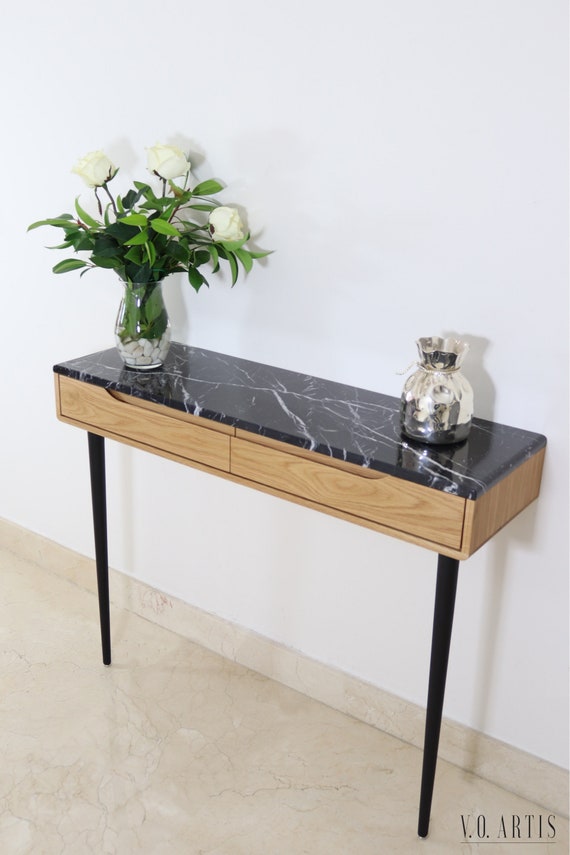 Console Table With Two Drawers In Solid American Oak Or Walnut Singapore Console Table With Two Drawers In Solid, Console Table Article