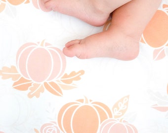 pumpkin crib sheets