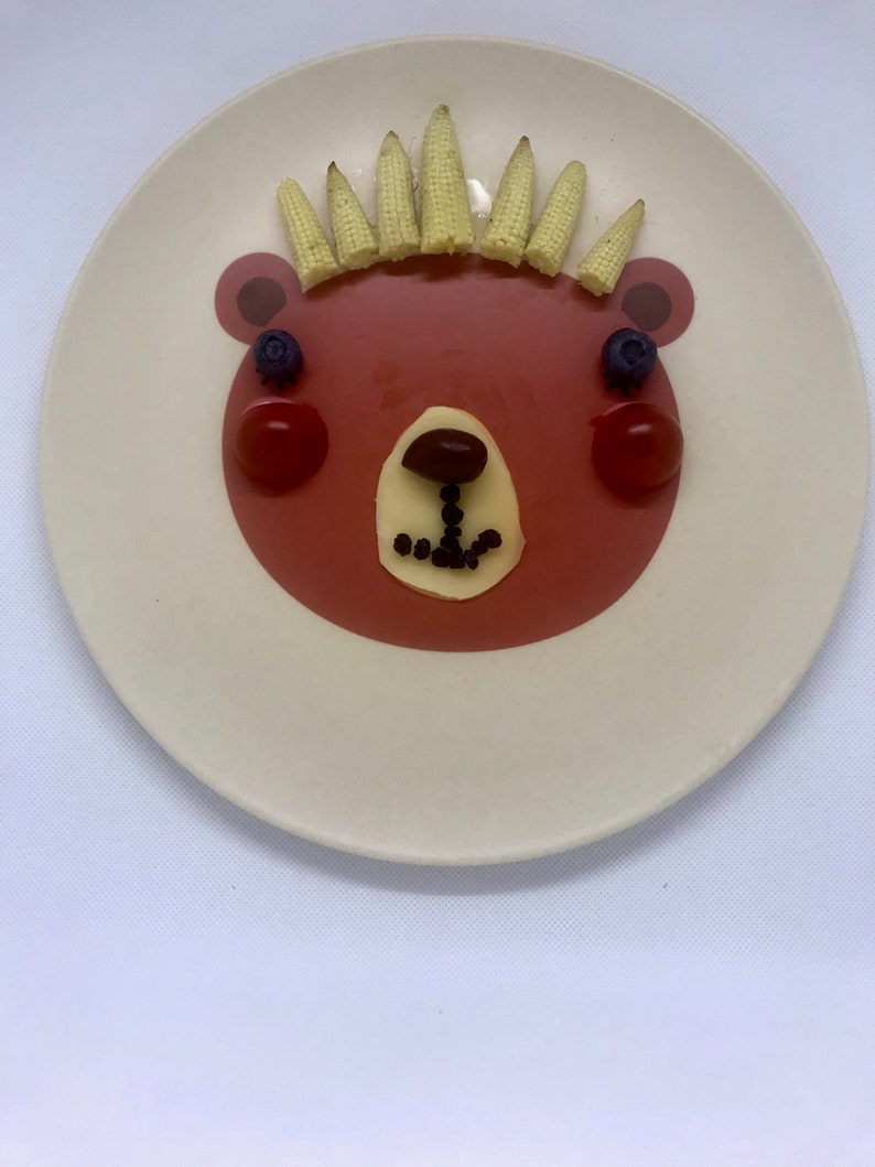 Funboo Reusable Bamboo Plates for Kids Nontoxic Kids Plates Etsy