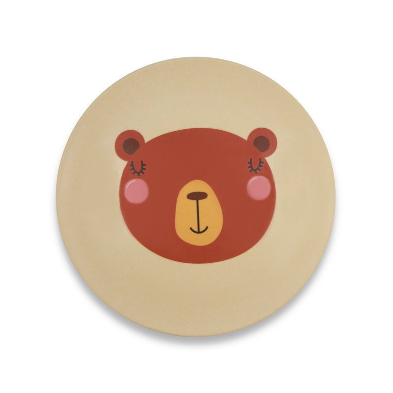 Funboo Reusable Bamboo Plates for Kids Nontoxic Kids Plates Etsy