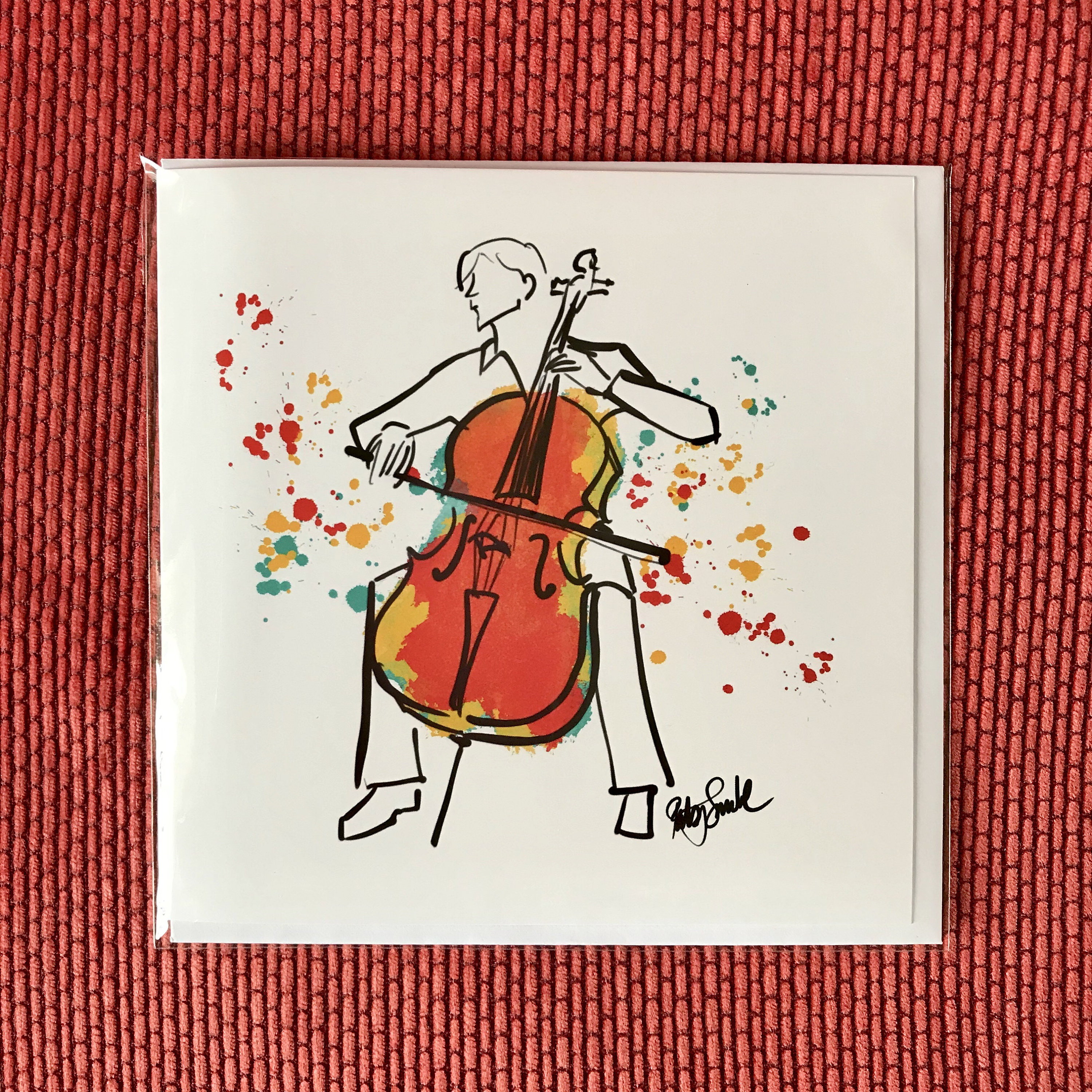 Figurine violoncelliste homme - Cadeau violoncelliste !