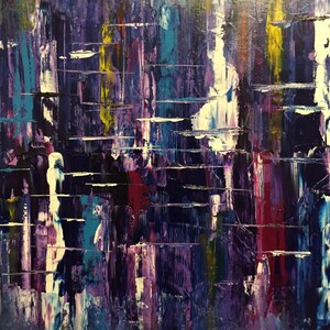 Original Abstract Painting On Canvas