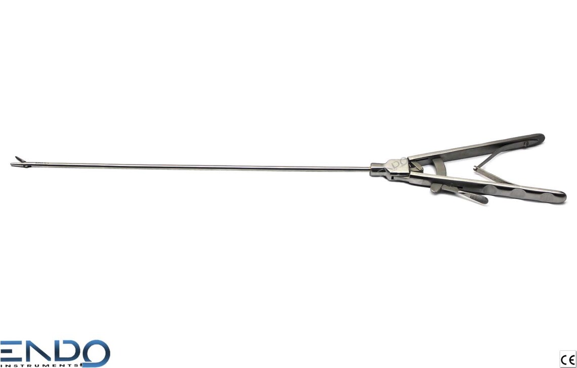ENDO 5mm 330mm Laparoscopic Needle Holder STRAIGHT V Type Laparoscopy