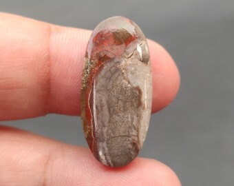 Mushroom Jasper Cabochon.. Mushroom Rhyolite Jasper Cabochon.. 12 cts, 26x13x4 MM.