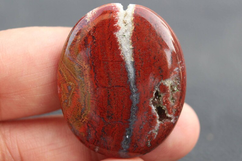 Indonesian Red Moss Agate Cabochon Scenic Moss Agate | Etsy