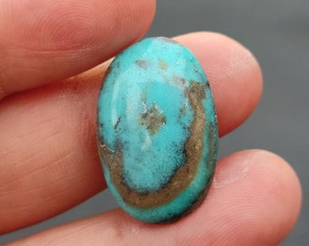 Natural Pyrite Turquoise Cabochon/  Turquoise Cabochon.. pyrite Turquoise  Cabochon.. 15 cts, 24x16x6 MM.