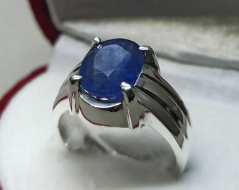 Ceylon Sapphire Ring Etsy