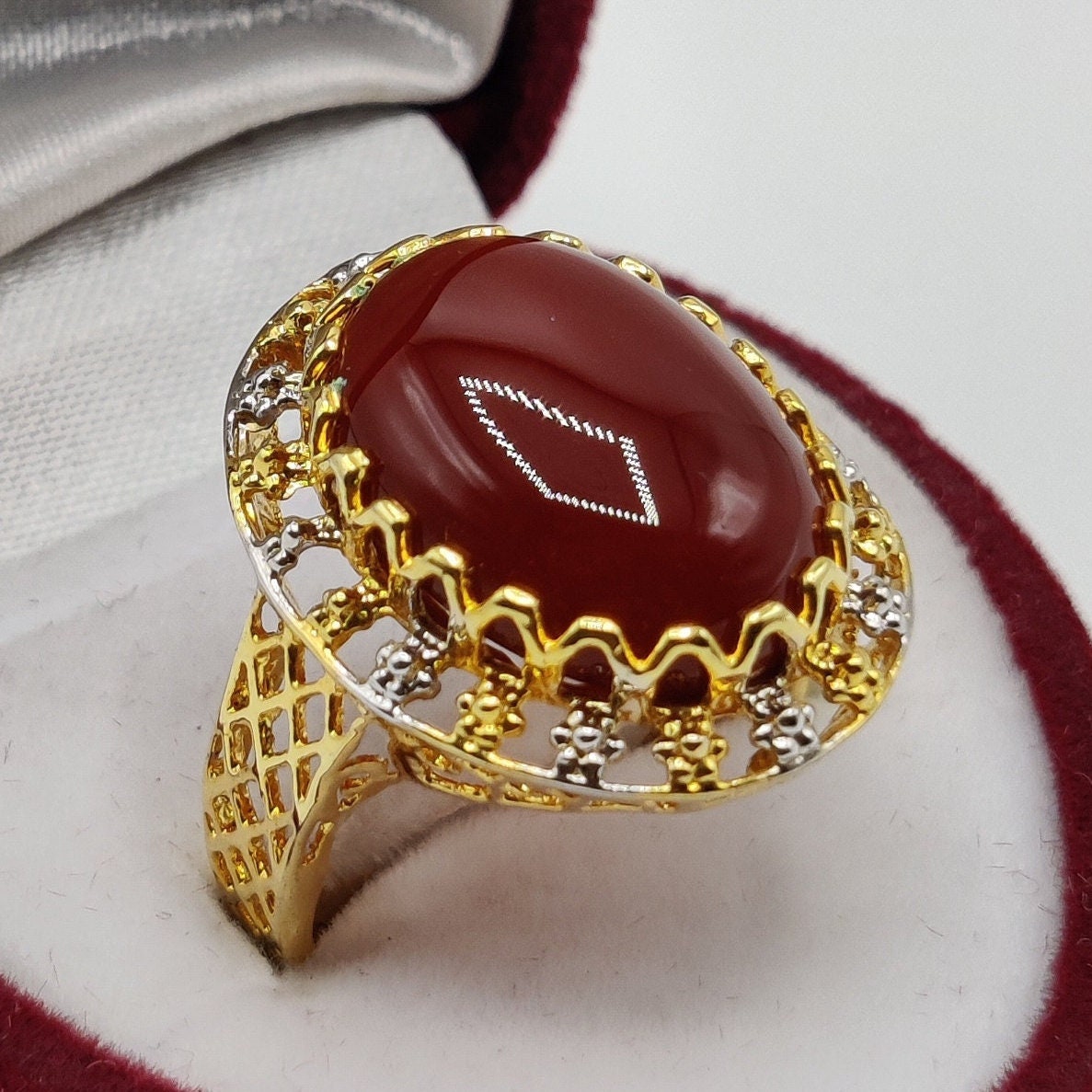 Shefat Ul Abad Al Habshi Yemeni Aqeeq Stone Ring Yamani Akik Haqeeq Yamni  Ring | eBay