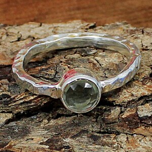 Green Amethyst Ring,Amethyst Gemstone Ring,Green Stone Ring- Designer Band Ring,925 Sterling Silver Ring,Minimalist Ring,Stackable Ring