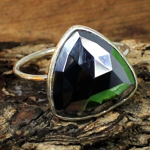 Natural Pyrite Ring, 925 Sterling Silver Ring, Handmade Statement Ring, Dainty Ring, Gift for Her, Bezel Silver Ring, Pyrite Stone Jewelry