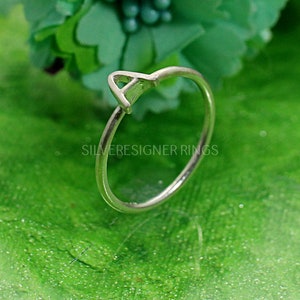 Custom Letter Ring - Personalized Initial Ring - 925 Sterling Silver Ring - Dainty Minimalist Ring - Custom Gift - Gift for Valentine