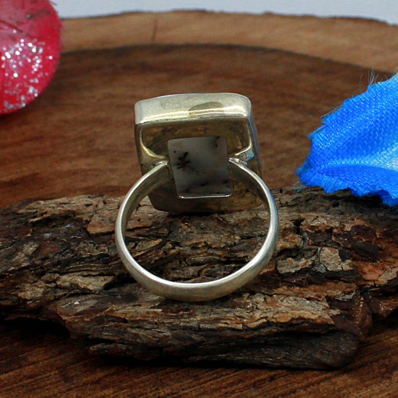 Christmas Silver Gift 925 Sterling Silver Ring,Dendritic Opal Silver Jewelry,Designer Handmade Ring Dendritic Opal Ring Handmade Ring