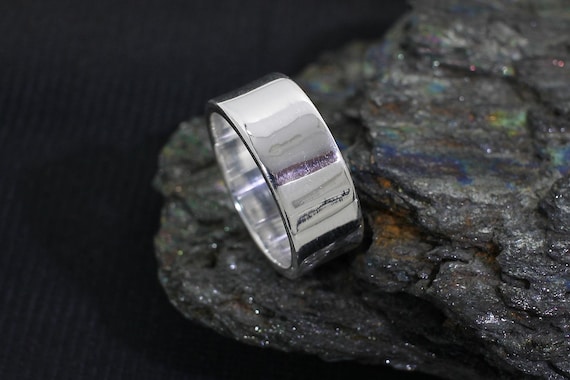 Polished 925 Sterling Silver Open Design Thumb Ring - Size 10.75, Diamond-Cut Band, Made In USA - View #11