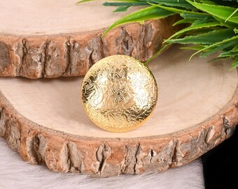 Anel de prata esterlina 925 banhado a ouro - Joias Boho feitas à mão