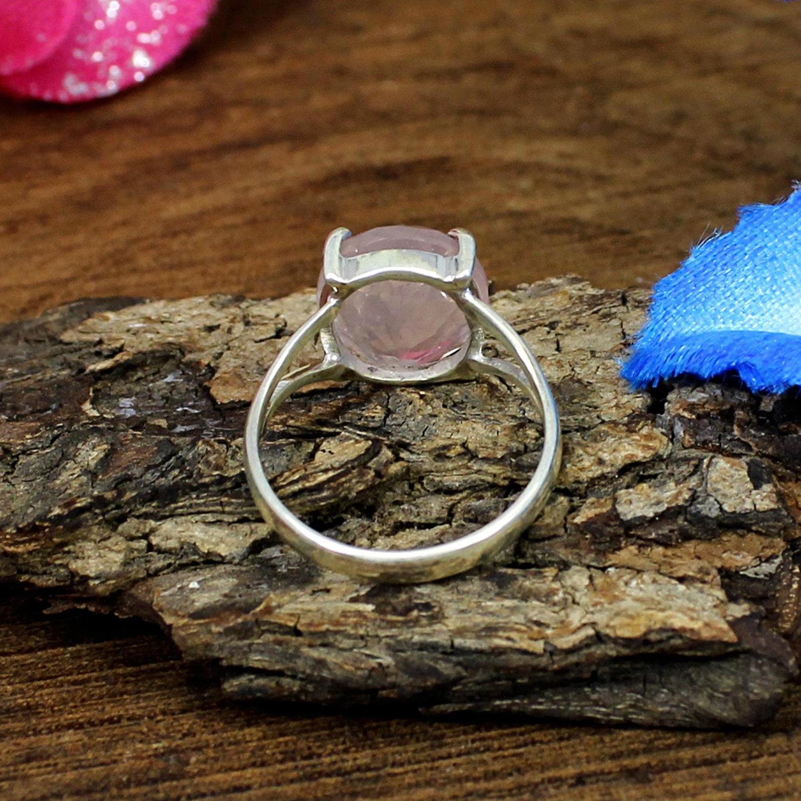 rose quartz ring rose quartz ring