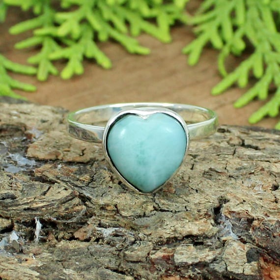 Larimar heart ring discount