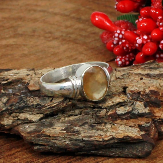 Hessonite garnet ring deals