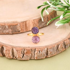 Massives 925 Sterling Silber Gelb Gold überzogener handgemachter Designer stapelbarer Ring-Frauen-Schmucksachen