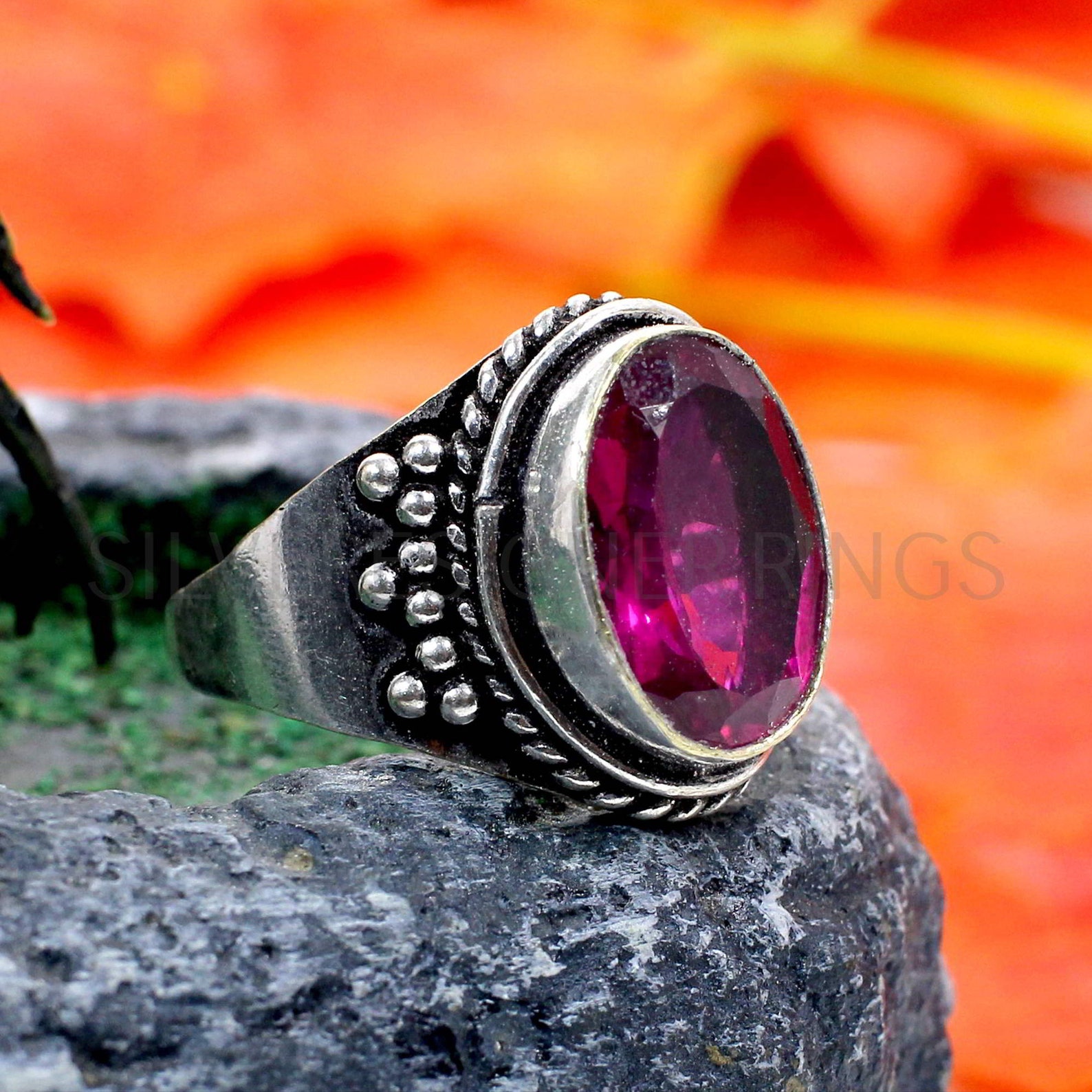 Oval Pink Tourmaline Ring Tourmaline Jewelry Tourmaline Etsy