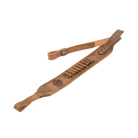 1 Leather Rifle Gun Sling Ammo Cartridge Shell Holder Etsy