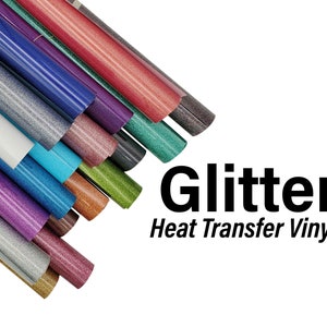 Glitter Heat Transfer Vinyl, Silhouette, Cameo, Cricut bild 1