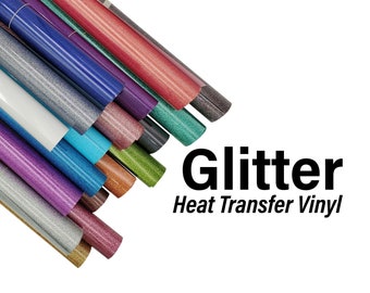 Glitter Heat Transfer Vinyl, Silhouette, Cameo, Cricut