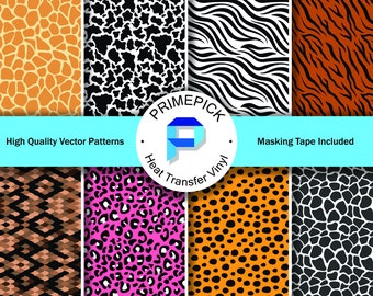 Animal pattern Heat transfer vinyl, HTV