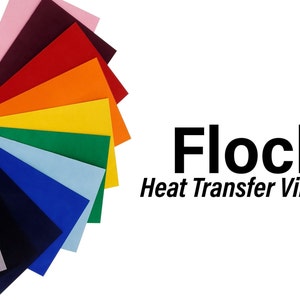 Vinyle transfert à chaud floqué, HTV, Cricut, camée, feuille silhouette