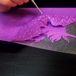 Glitter Heat Transfer Vinyl, Silhouette, Cameo, Cricut bild 2