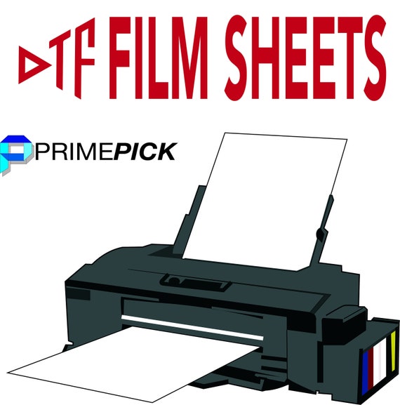 DTF Film sheets in various sizes, blank sheets
