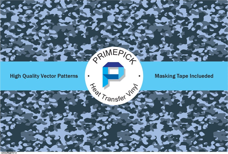 Camo Pattern HTV Flock Glitter Regular Cameo Cricut Etsy