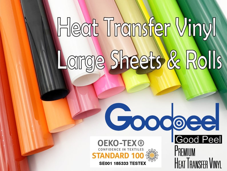 Hotpeel Goodpeel Regular HTV, Solid Matt Colors Large Rolls, OEKO TEX ...