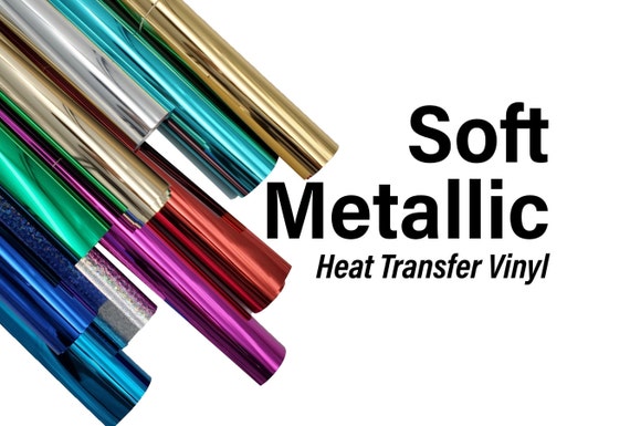 Metallic HTV, Soft Metallic Colors, Heat Transfer Vinyl, Cameo, Cricut