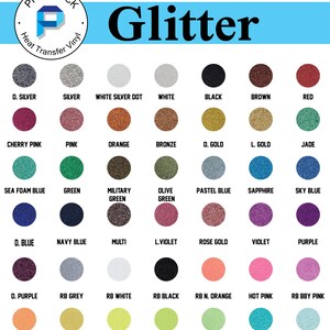 Glitter Heat Transfer Vinyl, Silhouette, Cameo, Cricut bild 4