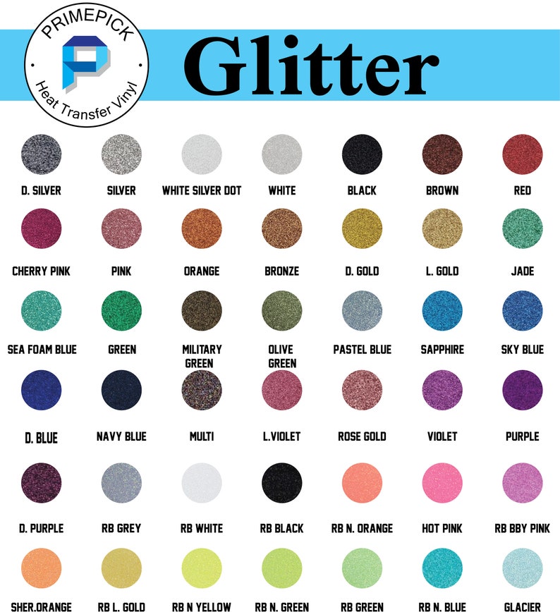 Glitter Heat Transfer Vinyl, Silhouette, Cameo, Cricut bild 4
