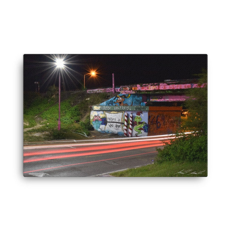 Pensacola Graffiti Bridge Canvas Wall Art Etsy