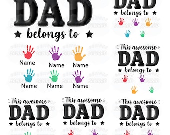 Custom Dad PNG, Personalized Father’s Day Sublimation Design, Retro Dad Clipart , Gift for Dad PNG, Digital Download File
