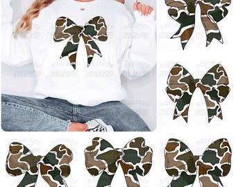 Camo Bow Clipart, Hunting Sublimation Design (Digital Download)
