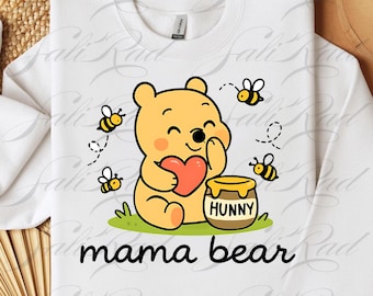 Boho Mama Bär PNG, Trendy Mom SVG (Digital Download)
